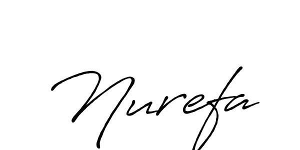 Create a beautiful signature design for name Nurefa. With this signature (Antro_Vectra_Bolder) fonts, you can make a handwritten signature for free. Nurefa signature style 7 images and pictures png