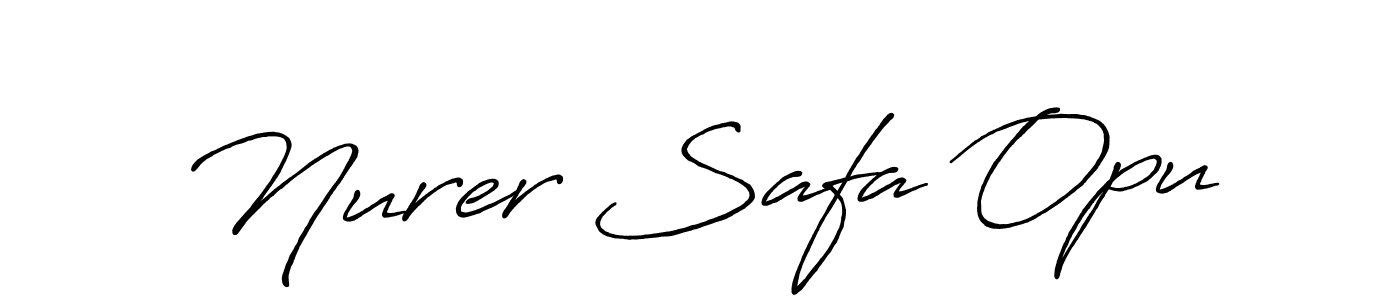 Similarly Antro_Vectra_Bolder is the best handwritten signature design. Signature creator online .You can use it as an online autograph creator for name Nurer Safa Opu. Nurer Safa Opu signature style 7 images and pictures png