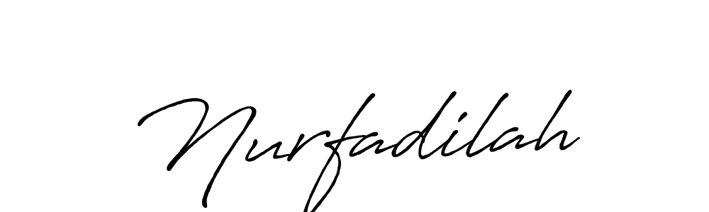 if you are searching for the best signature style for your name Nurfadilah. so please give up your signature search. here we have designed multiple signature styles  using Antro_Vectra_Bolder. Nurfadilah signature style 7 images and pictures png