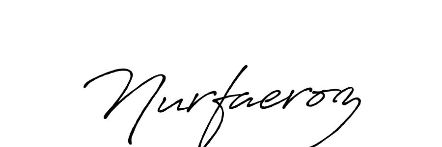 It looks lik you need a new signature style for name Nurfaeroz. Design unique handwritten (Antro_Vectra_Bolder) signature with our free signature maker in just a few clicks. Nurfaeroz signature style 7 images and pictures png