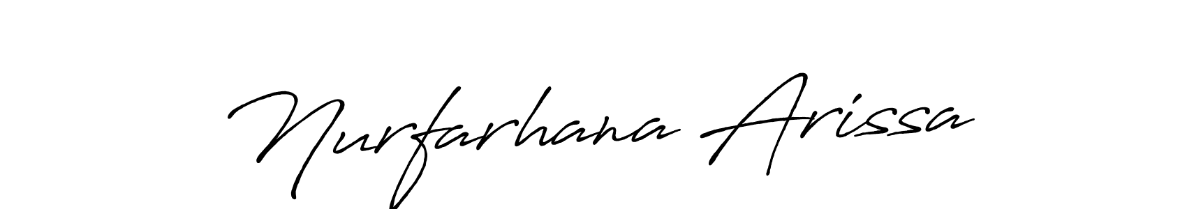 You should practise on your own different ways (Antro_Vectra_Bolder) to write your name (Nurfarhana Arissa) in signature. don't let someone else do it for you. Nurfarhana Arissa signature style 7 images and pictures png