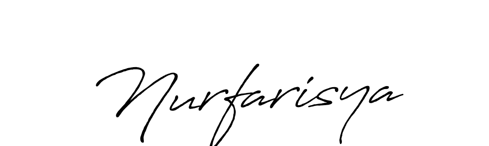 Antro_Vectra_Bolder is a professional signature style that is perfect for those who want to add a touch of class to their signature. It is also a great choice for those who want to make their signature more unique. Get Nurfarisya name to fancy signature for free. Nurfarisya signature style 7 images and pictures png