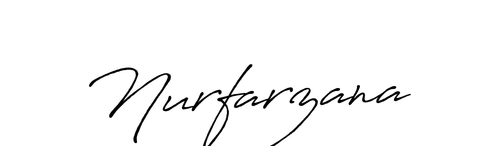 Design your own signature with our free online signature maker. With this signature software, you can create a handwritten (Antro_Vectra_Bolder) signature for name Nurfarzana. Nurfarzana signature style 7 images and pictures png