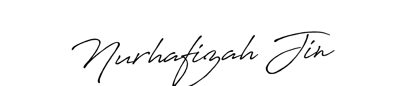 Use a signature maker to create a handwritten signature online. With this signature software, you can design (Antro_Vectra_Bolder) your own signature for name Nurhafizah Jin. Nurhafizah Jin signature style 7 images and pictures png