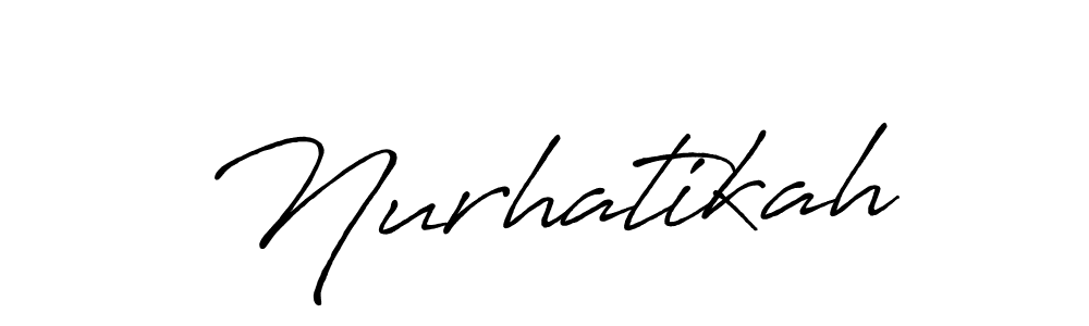 Also You can easily find your signature by using the search form. We will create Nurhatikah name handwritten signature images for you free of cost using Antro_Vectra_Bolder sign style. Nurhatikah signature style 7 images and pictures png