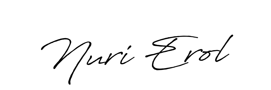Make a beautiful signature design for name Nuri Erol. With this signature (Antro_Vectra_Bolder) style, you can create a handwritten signature for free. Nuri Erol signature style 7 images and pictures png