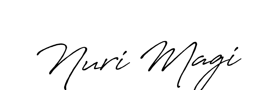 Similarly Antro_Vectra_Bolder is the best handwritten signature design. Signature creator online .You can use it as an online autograph creator for name Nuri Magi. Nuri Magi signature style 7 images and pictures png