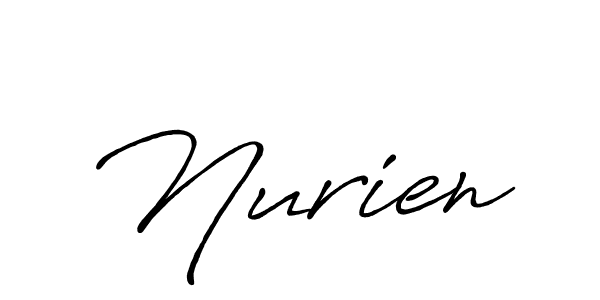 You should practise on your own different ways (Antro_Vectra_Bolder) to write your name (Nurien) in signature. don't let someone else do it for you. Nurien signature style 7 images and pictures png