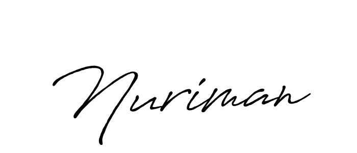 if you are searching for the best signature style for your name Nuriman. so please give up your signature search. here we have designed multiple signature styles  using Antro_Vectra_Bolder. Nuriman signature style 7 images and pictures png
