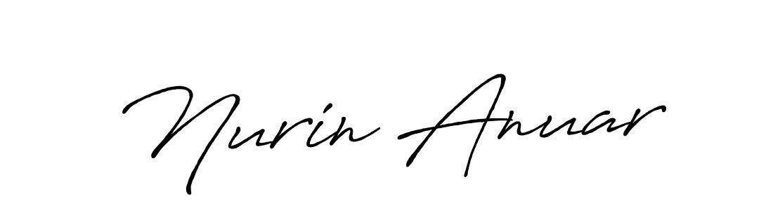 You should practise on your own different ways (Antro_Vectra_Bolder) to write your name (Nurin Anuar) in signature. don't let someone else do it for you. Nurin Anuar signature style 7 images and pictures png