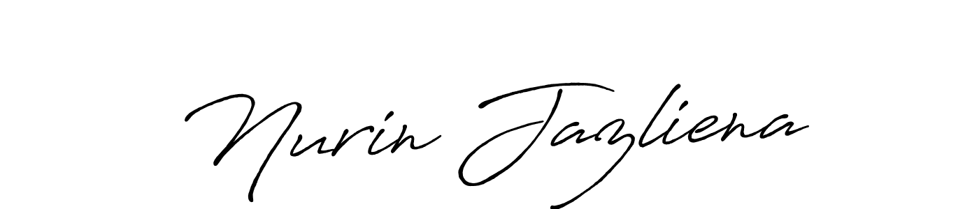 You should practise on your own different ways (Antro_Vectra_Bolder) to write your name (Nurin Jazliena) in signature. don't let someone else do it for you. Nurin Jazliena signature style 7 images and pictures png