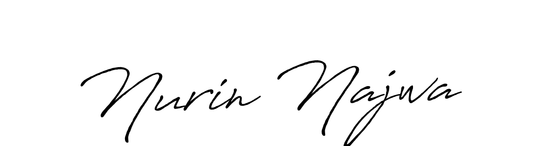 Similarly Antro_Vectra_Bolder is the best handwritten signature design. Signature creator online .You can use it as an online autograph creator for name Nurin Najwa. Nurin Najwa signature style 7 images and pictures png