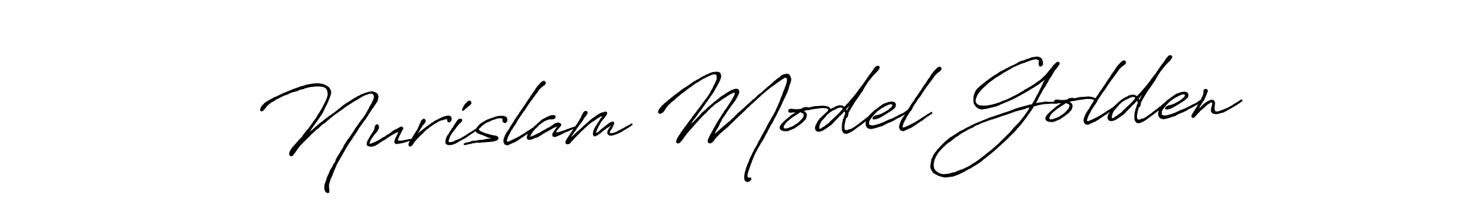 Nurislam Model Golden stylish signature style. Best Handwritten Sign (Antro_Vectra_Bolder) for my name. Handwritten Signature Collection Ideas for my name Nurislam Model Golden. Nurislam Model Golden signature style 7 images and pictures png