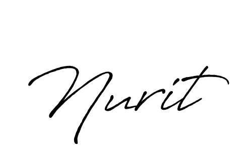 Nurit stylish signature style. Best Handwritten Sign (Antro_Vectra_Bolder) for my name. Handwritten Signature Collection Ideas for my name Nurit. Nurit signature style 7 images and pictures png
