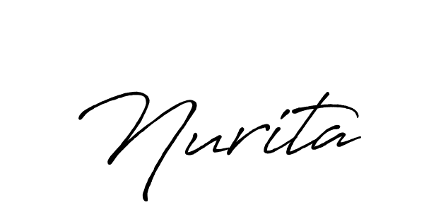 if you are searching for the best signature style for your name Nurita. so please give up your signature search. here we have designed multiple signature styles  using Antro_Vectra_Bolder. Nurita signature style 7 images and pictures png
