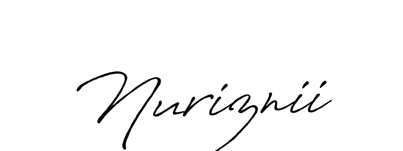 Antro_Vectra_Bolder is a professional signature style that is perfect for those who want to add a touch of class to their signature. It is also a great choice for those who want to make their signature more unique. Get Nuriznii name to fancy signature for free. Nuriznii signature style 7 images and pictures png