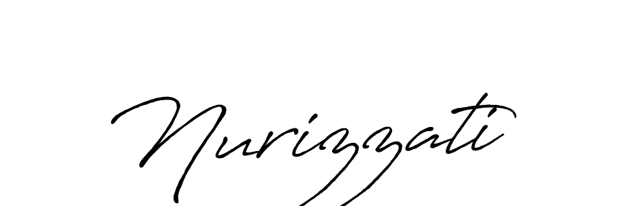 Create a beautiful signature design for name Nurizzati. With this signature (Antro_Vectra_Bolder) fonts, you can make a handwritten signature for free. Nurizzati signature style 7 images and pictures png