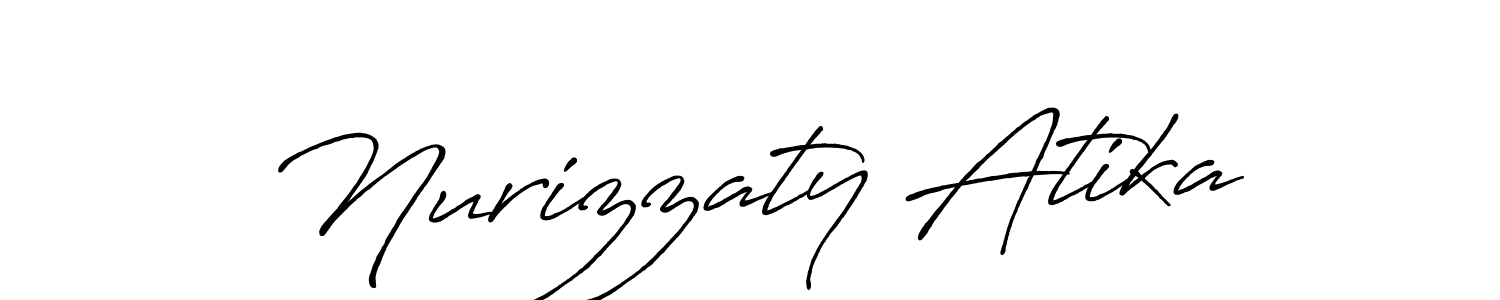 Also You can easily find your signature by using the search form. We will create Nurizzaty Atika name handwritten signature images for you free of cost using Antro_Vectra_Bolder sign style. Nurizzaty Atika signature style 7 images and pictures png