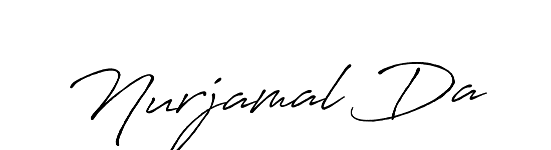 How to make Nurjamal Da signature? Antro_Vectra_Bolder is a professional autograph style. Create handwritten signature for Nurjamal Da name. Nurjamal Da signature style 7 images and pictures png
