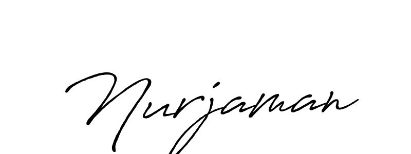 Use a signature maker to create a handwritten signature online. With this signature software, you can design (Antro_Vectra_Bolder) your own signature for name Nurjaman. Nurjaman signature style 7 images and pictures png