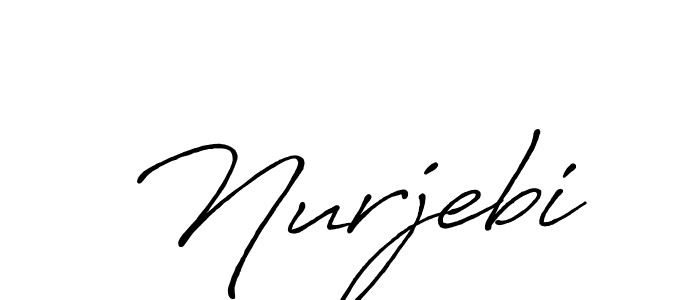 Design your own signature with our free online signature maker. With this signature software, you can create a handwritten (Antro_Vectra_Bolder) signature for name Nurjebi. Nurjebi signature style 7 images and pictures png