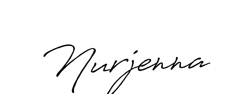 Create a beautiful signature design for name Nurjenna. With this signature (Antro_Vectra_Bolder) fonts, you can make a handwritten signature for free. Nurjenna signature style 7 images and pictures png