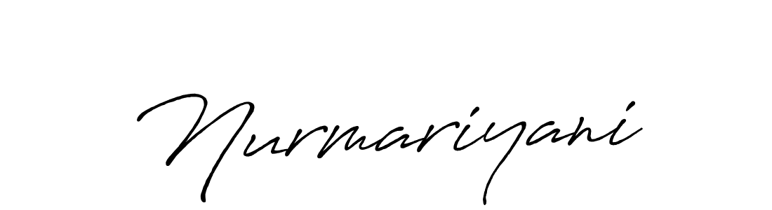 Also You can easily find your signature by using the search form. We will create Nurmariyani name handwritten signature images for you free of cost using Antro_Vectra_Bolder sign style. Nurmariyani signature style 7 images and pictures png