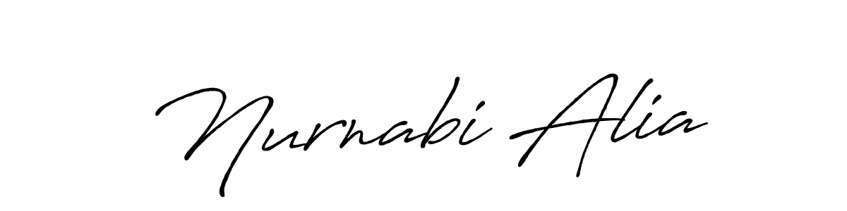 Nurnabi Alia stylish signature style. Best Handwritten Sign (Antro_Vectra_Bolder) for my name. Handwritten Signature Collection Ideas for my name Nurnabi Alia. Nurnabi Alia signature style 7 images and pictures png