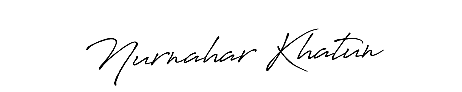 Also we have Nurnahar Khatun name is the best signature style. Create professional handwritten signature collection using Antro_Vectra_Bolder autograph style. Nurnahar Khatun signature style 7 images and pictures png