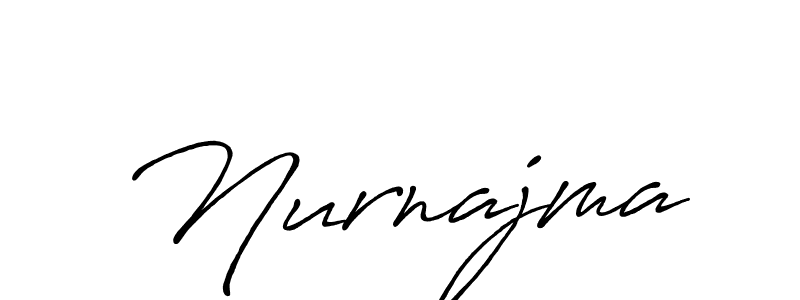 if you are searching for the best signature style for your name Nurnajma. so please give up your signature search. here we have designed multiple signature styles  using Antro_Vectra_Bolder. Nurnajma signature style 7 images and pictures png