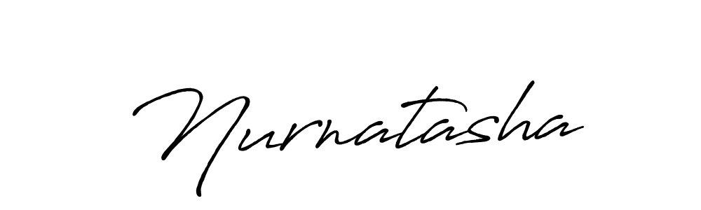 Make a beautiful signature design for name Nurnatasha. With this signature (Antro_Vectra_Bolder) style, you can create a handwritten signature for free. Nurnatasha signature style 7 images and pictures png