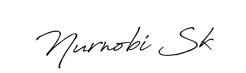How to make Nurnobi Sk name signature. Use Antro_Vectra_Bolder style for creating short signs online. This is the latest handwritten sign. Nurnobi Sk signature style 7 images and pictures png
