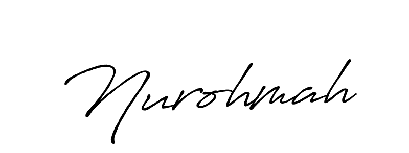 It looks lik you need a new signature style for name Nurohmah. Design unique handwritten (Antro_Vectra_Bolder) signature with our free signature maker in just a few clicks. Nurohmah signature style 7 images and pictures png