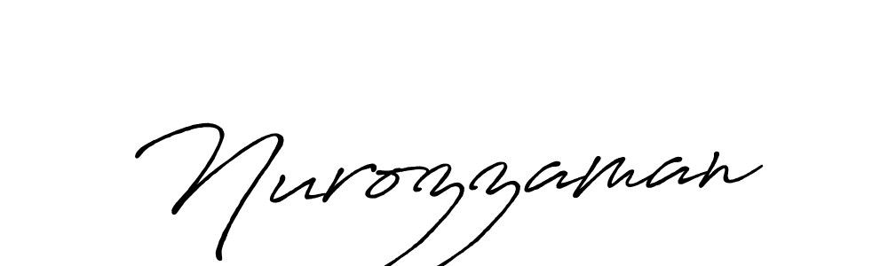 Make a beautiful signature design for name Nurozzaman. With this signature (Antro_Vectra_Bolder) style, you can create a handwritten signature for free. Nurozzaman signature style 7 images and pictures png