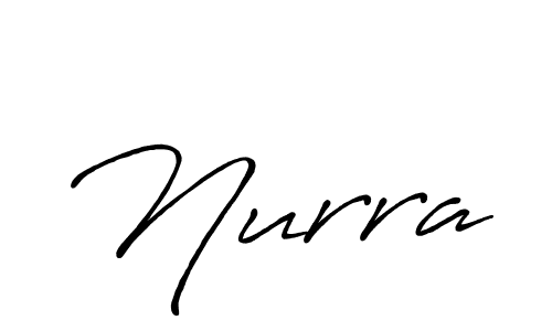 How to make Nurra signature? Antro_Vectra_Bolder is a professional autograph style. Create handwritten signature for Nurra name. Nurra signature style 7 images and pictures png