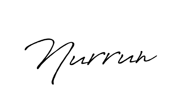 It looks lik you need a new signature style for name Nurrun. Design unique handwritten (Antro_Vectra_Bolder) signature with our free signature maker in just a few clicks. Nurrun signature style 7 images and pictures png