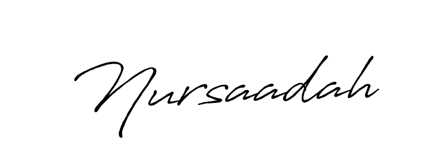 How to Draw Nursaadah signature style? Antro_Vectra_Bolder is a latest design signature styles for name Nursaadah. Nursaadah signature style 7 images and pictures png