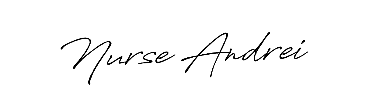 Antro_Vectra_Bolder is a professional signature style that is perfect for those who want to add a touch of class to their signature. It is also a great choice for those who want to make their signature more unique. Get Nurse Andrei name to fancy signature for free. Nurse Andrei signature style 7 images and pictures png