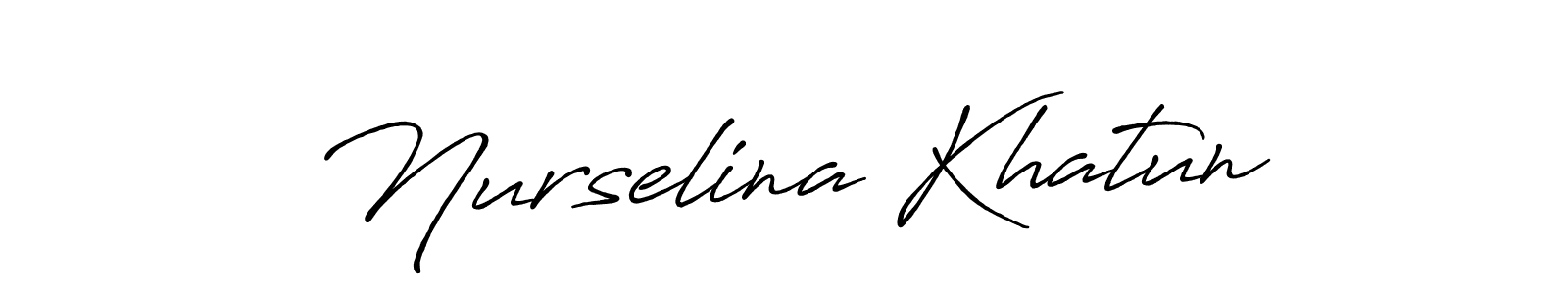 Make a short Nurselina Khatun signature style. Manage your documents anywhere anytime using Antro_Vectra_Bolder. Create and add eSignatures, submit forms, share and send files easily. Nurselina Khatun signature style 7 images and pictures png