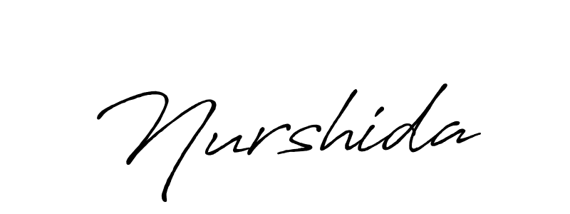 if you are searching for the best signature style for your name Nurshida. so please give up your signature search. here we have designed multiple signature styles  using Antro_Vectra_Bolder. Nurshida signature style 7 images and pictures png