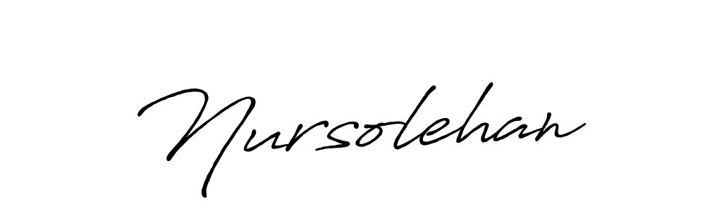 Similarly Antro_Vectra_Bolder is the best handwritten signature design. Signature creator online .You can use it as an online autograph creator for name Nursolehan. Nursolehan signature style 7 images and pictures png
