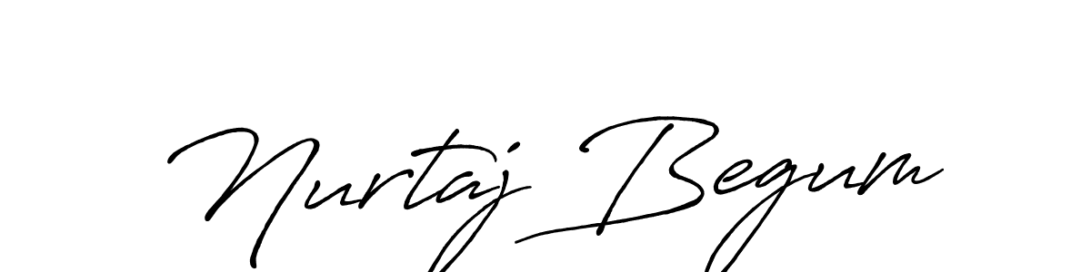Design your own signature with our free online signature maker. With this signature software, you can create a handwritten (Antro_Vectra_Bolder) signature for name Nurtaj Begum. Nurtaj Begum signature style 7 images and pictures png