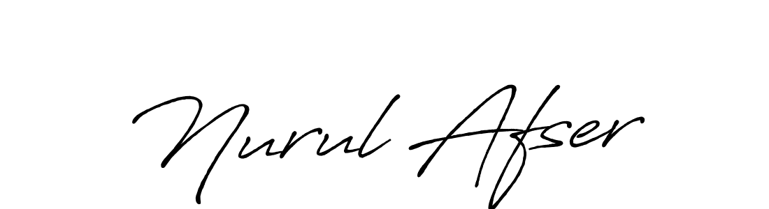 How to make Nurul Afser name signature. Use Antro_Vectra_Bolder style for creating short signs online. This is the latest handwritten sign. Nurul Afser signature style 7 images and pictures png