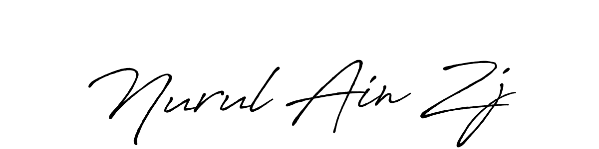 The best way (Antro_Vectra_Bolder) to make a short signature is to pick only two or three words in your name. The name Nurul Ain Zj include a total of six letters. For converting this name. Nurul Ain Zj signature style 7 images and pictures png