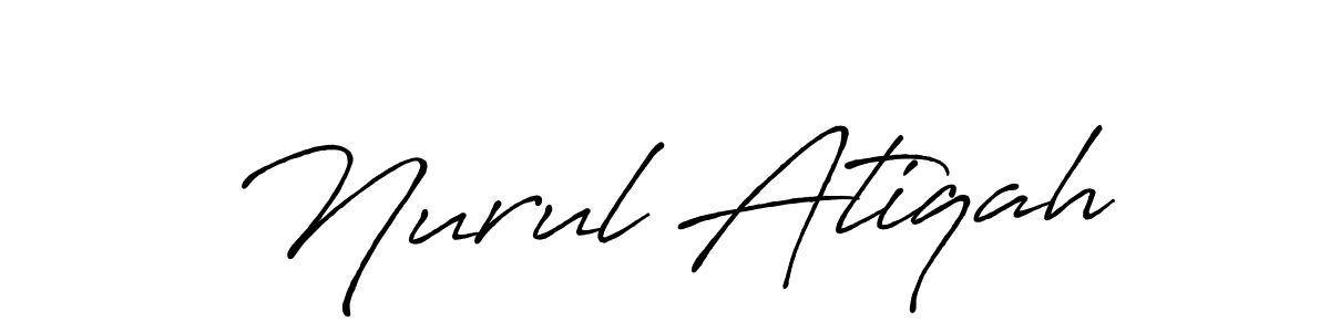 Once you've used our free online signature maker to create your best signature Antro_Vectra_Bolder style, it's time to enjoy all of the benefits that Nurul Atiqah name signing documents. Nurul Atiqah signature style 7 images and pictures png