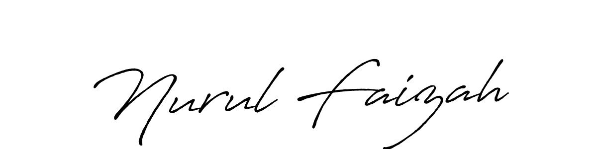 You should practise on your own different ways (Antro_Vectra_Bolder) to write your name (Nurul Faizah) in signature. don't let someone else do it for you. Nurul Faizah signature style 7 images and pictures png