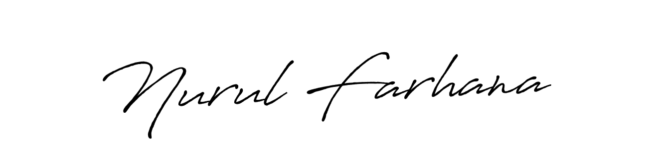 Make a beautiful signature design for name Nurul Farhana. Use this online signature maker to create a handwritten signature for free. Nurul Farhana signature style 7 images and pictures png