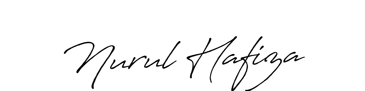 Design your own signature with our free online signature maker. With this signature software, you can create a handwritten (Antro_Vectra_Bolder) signature for name Nurul Hafiza. Nurul Hafiza signature style 7 images and pictures png