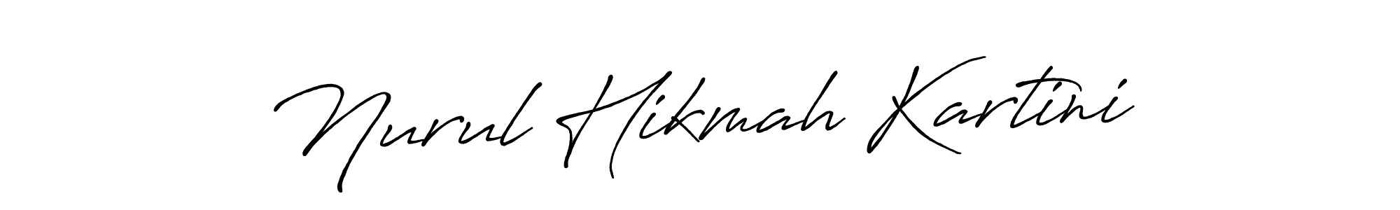 Make a short Nurul Hikmah Kartini signature style. Manage your documents anywhere anytime using Antro_Vectra_Bolder. Create and add eSignatures, submit forms, share and send files easily. Nurul Hikmah Kartini signature style 7 images and pictures png