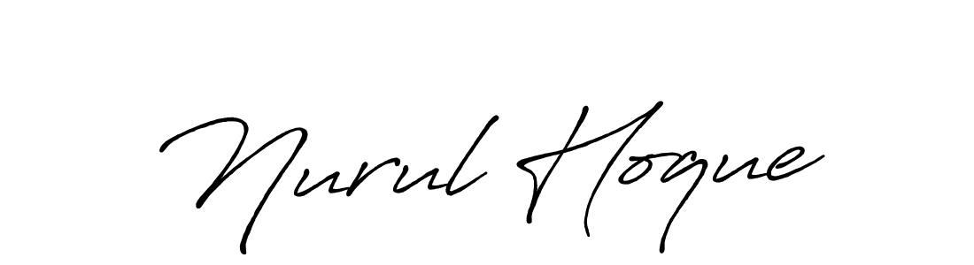Create a beautiful signature design for name Nurul Hoque. With this signature (Antro_Vectra_Bolder) fonts, you can make a handwritten signature for free. Nurul Hoque signature style 7 images and pictures png
